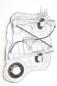 Preview: Fensterheber elektrisch vorn rechts 824812B000 Hyundai SANTA FE 2 CM