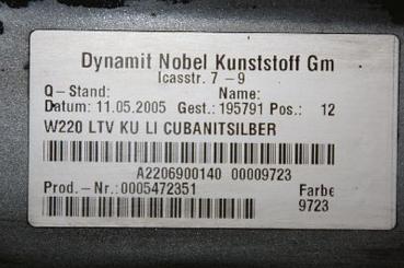 Preview: Schwellerverkleidung 2206900140 Mercedes S-KLASSE W220