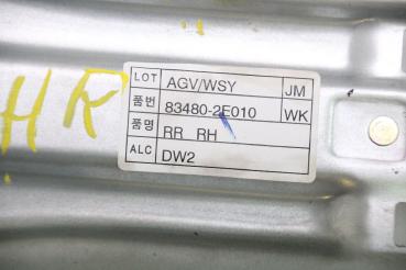 Preview: Fensterheber elektrisch hinten rechts 834802E010 Hyundai TUCSON 1