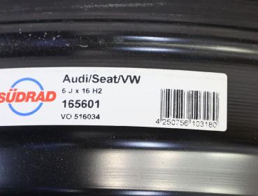Preview: Felge Stahl hinten rechts VO516034 Audi A3 Sportback 8V