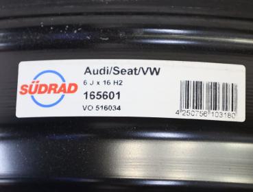 Preview: Felge Stahl hinten links VO516034 Audi A3 Sportback 8V