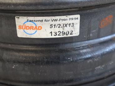 Preview: Felge Stahl hinten links 132902 VW LUPO