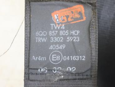 Preview: Sicherheitsgurt hinten rechts 6Q0857805 VW POLO 4 9N