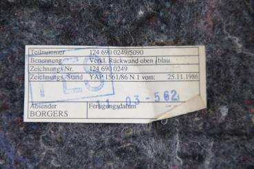 Preview: Hutablage 1246900249 Mercedes W124 Stufenheck