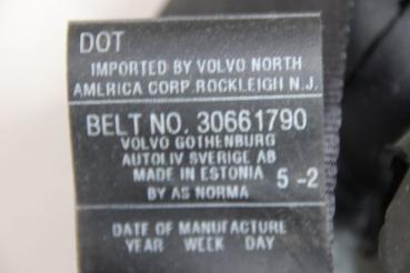 Preview: Sicherheitsgurt hinten links 30661790 Volvo S40 II