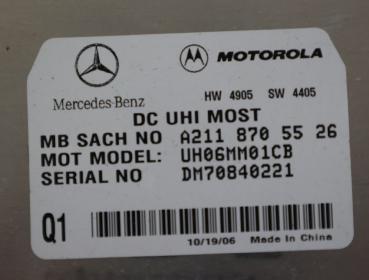 Preview: Steuergerät Karosserie 2118705526 Mercedes C-Klasse S 203 Kombi