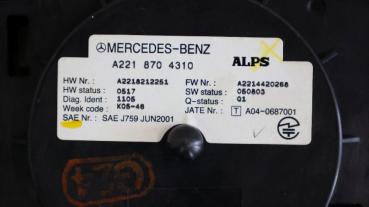 Preview: Kombischalter 2218704310 Mercedes S-KLASSE S500 W221