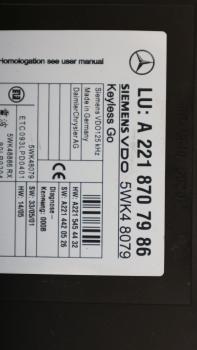 Preview: Steuergerät sonstige 2218707986 Mercedes S-KLASSE S500 W221