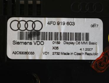 Preview: Radiodisplay 4F0919603 Audi A6 Avant C6