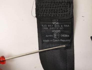 Preview: Sicherheitsgurt hinten rechts 6J0857805A Seat IBIZA 4 6J