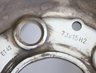 Preview: Felge Stahl vorn links 1244003302 Mercedes E-KLASSE S124