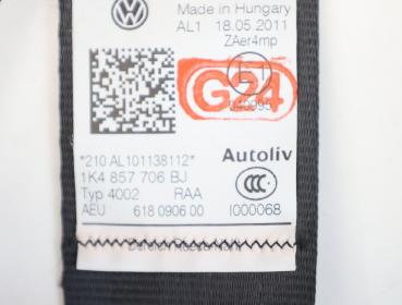 Preview: Sicherheitsgurt vorn rechts 1K4857706BJ VW GOLF 6