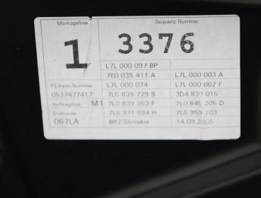 Preview: Tür hinten links 7L0833055M VW TOUAREG 1 7L