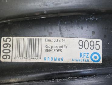 Preview: Felge Stahl vorn links 6394013002 Mercedes VITO 2 W639