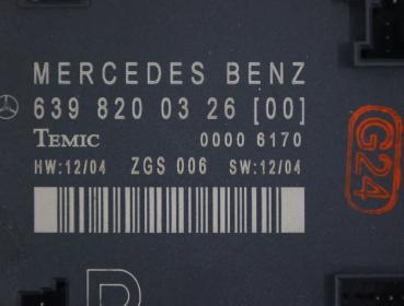 Preview: Steuergerät Karosserie 6398200326 Mercedes VITO 2 W639
