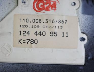 Preview: Kombiinstrument 1244409511 Mercedes W124 Stufenheck