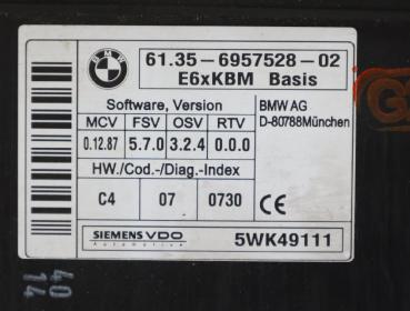 Preview: Steuergerät Karosserie 6957528 BMW 5er E60