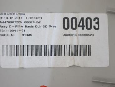 Preview: Abdeckung 4476907225 Mercedes VITO 3 Kasten 447