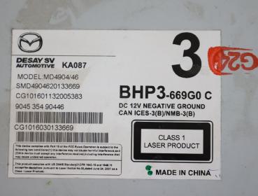 Preview: Radio / CD BHP3669G0C Mazda 3 BM