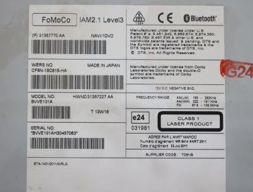Preview: Navigationssystem 31357770AA Volvo V40 CROSS COUNTRY 526