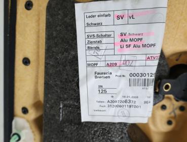 Preview: Türverkleidung innen 20972029519E43 Mercedes CLK A209