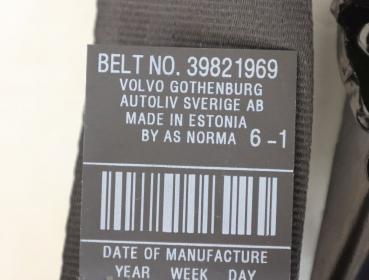 Preview: Sicherheitsgurt hinten links 39821969 Volvo V70 III 135