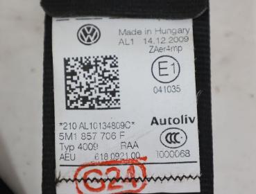 Preview: Sicherheitsgurt vorn rechts 5M1857706F VW GOLF PLUS