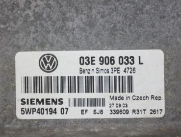 Preview: Steuergerät Motor 03E906033L VW POLO 4 9N