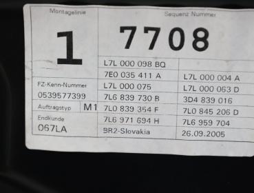 Tür hinten rechts L7L000004A VW TOUAREG 1 7L