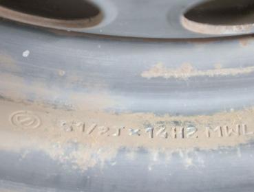 Preview: Felge Stahl hinten links 51804399 Fiat 500 312
