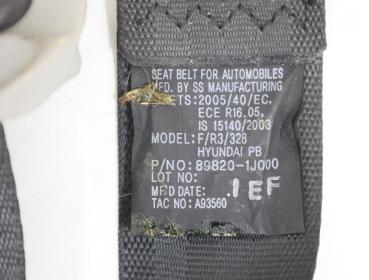 Preview: Sicherheitsgurt hinten rechts 898201J000 Hyundai i20 PB