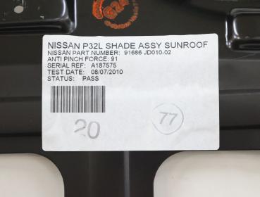 Preview: Verdeck Persenning 91686JD1002 Nissan QASHQAI I