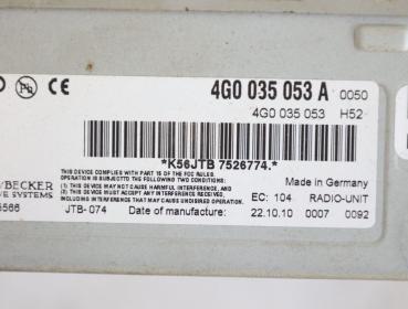 Preview: Navigationssystem 4G0035053A Audi A1 8X