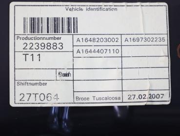 Preview: Fensterheber elektrisch hinten rechts 1647303279 Mercedes GL X 164