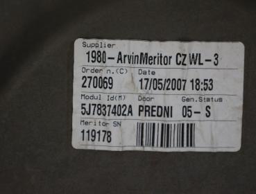 Preview: Fensterheber elektrisch vorn rechts 5J7837402A Skoda ROOMSTER 5J