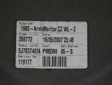 Preview: Fensterheber elektrisch vorn links 5J7837401A Skoda ROOMSTER 5J