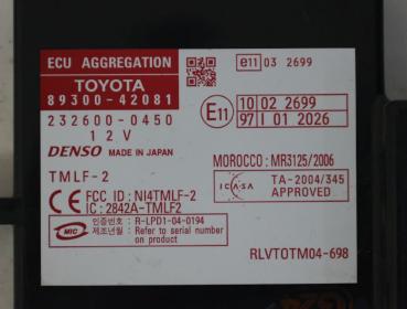 Preview: Steuergerät Karosserie 8930042081 Toyota RAV 4 III A3