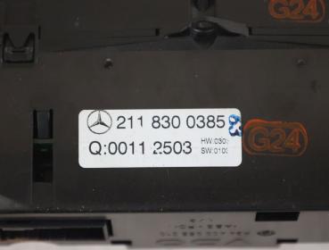 Klimabedienteil 2118300385 Mercedes E-KLASSE S211