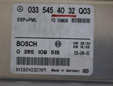 Preview: Steuergerät ABS 0335454032 Mercedes E-KLASSE S211