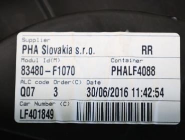 Preview: Fensterheber elektrisch hinten rechts 83480F1070 Kia SPORTAGE 4
