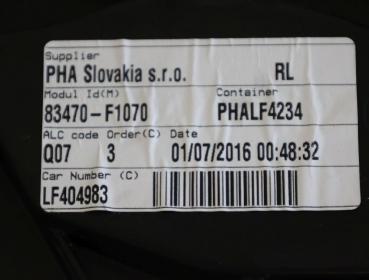 Preview: Fensterheber elektrisch hinten links 83470F1070 Kia SPORTAGE 4