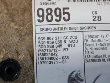 Türverkleidung innen 5G9867221ABNM VW GOLF 7 VARIANT