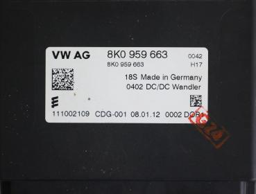 Preview: Steuergerät Karosserie 8K0959663 Audi Q5 8R