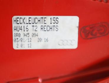 Rückleuchte rechts 8R0945094 Audi Q5 8R