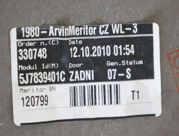 Preview: Fensterheber mechanisch hinten links 5J7839401C Skoda ROOMSTER 5J