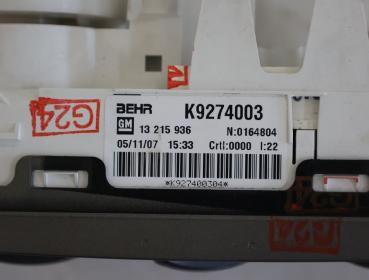 Preview: Klimabedienteil 13215936 Opel MERIVA A