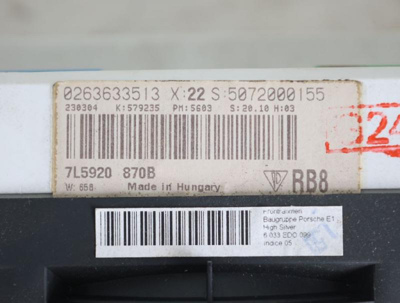 Preview: Kombiinstrument 7L5920870B Porsche CAYENNE 9PA