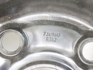 Preview: Felge Stahl hinten links 8E0601027D Audi A4 B7 EC