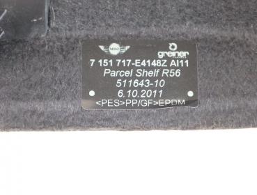Gepäckraumabdeckung 7151717 MINI COOPER D R56