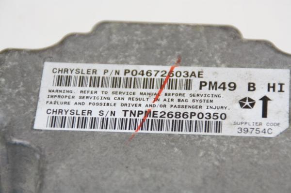 Steuergerät Aufprallsensor 04672603AE Dodge CALIBER